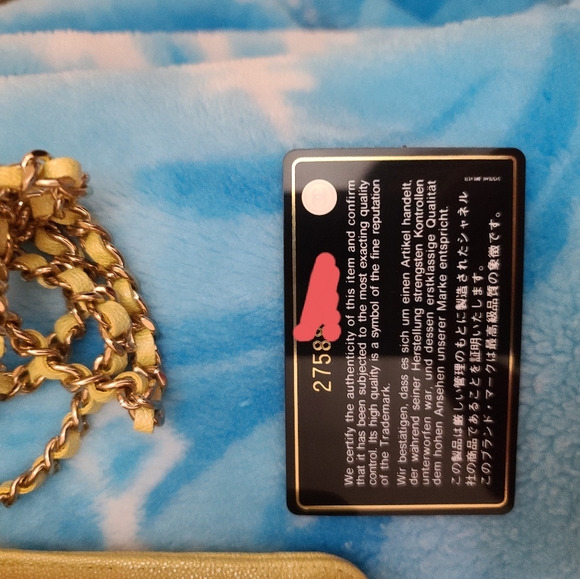 ❌SOLD❌Chanel 19s iridescent yellow WOC 💛 - Picture 9 of 10